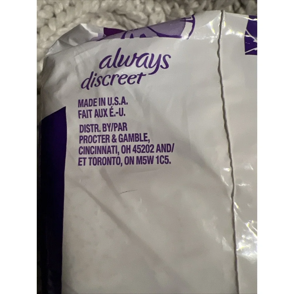 VTG Always Discreet Size 5 Heavy Bladder Leaks, 48 Pads Rapid Dry Core USA Movie